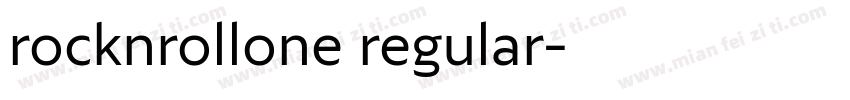 rocknrollone regular字体转换